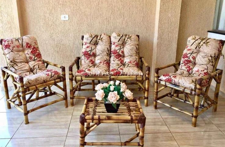 CONJUNTO DE BAMBU VARANDA - Foto 2