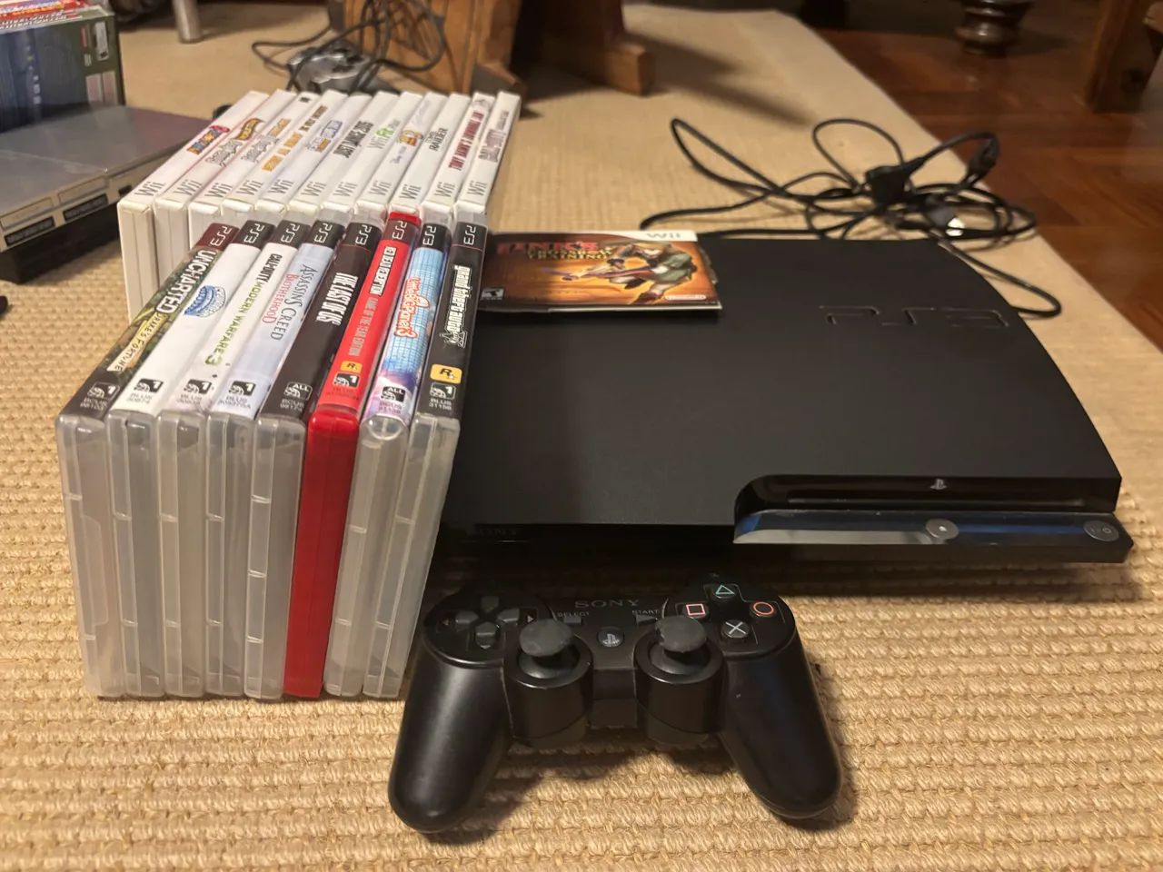 PS3 + Jogos de PS3 + Controle + Jogos de Wii - Jogos de Vídeo Game
