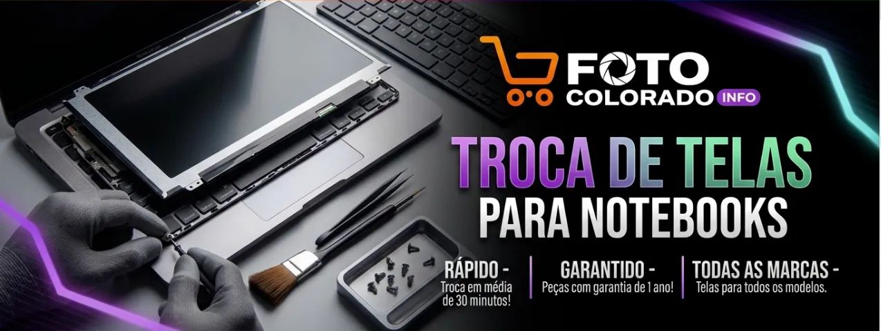 serviço de Troca de Tela de Notebook - Todas as Marcas - Orçamento Grátis - Foto 2