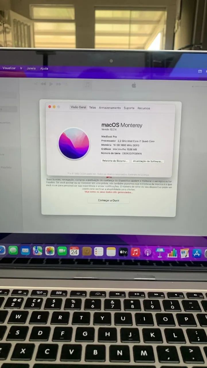 Macbook Pro 2015 15" - I7 Quad-Core Turbo até 3.3GHz 16 GB RAM, SSD 256 GB (7) - Foto 4