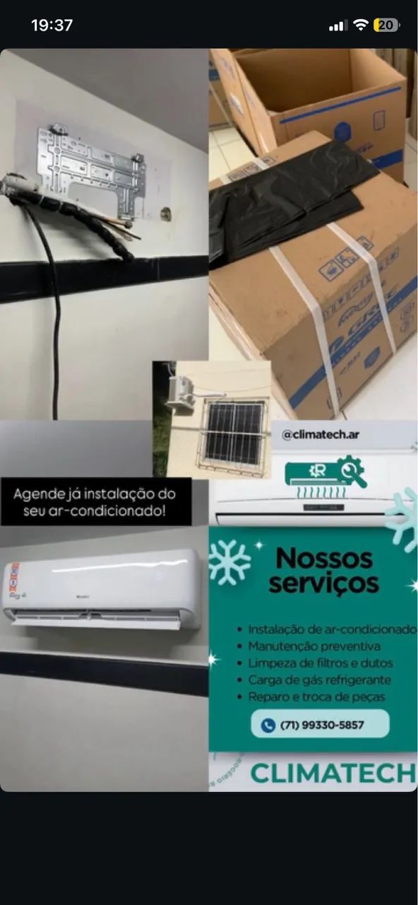 Instalação de ar condicionado limpeza  - Foto 3