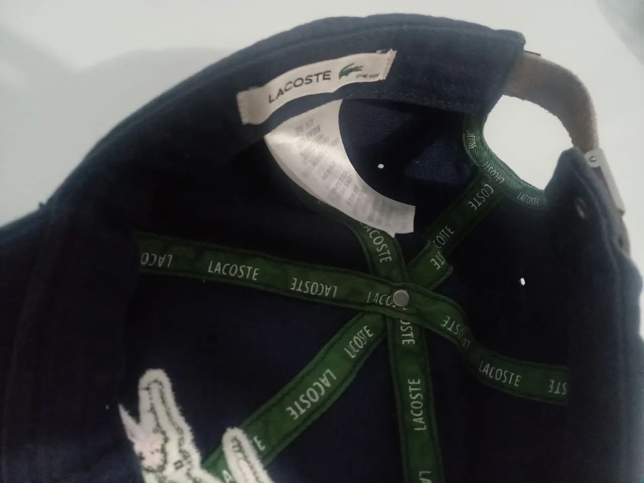 Bone lacoste big croc azul escuro - Foto 5