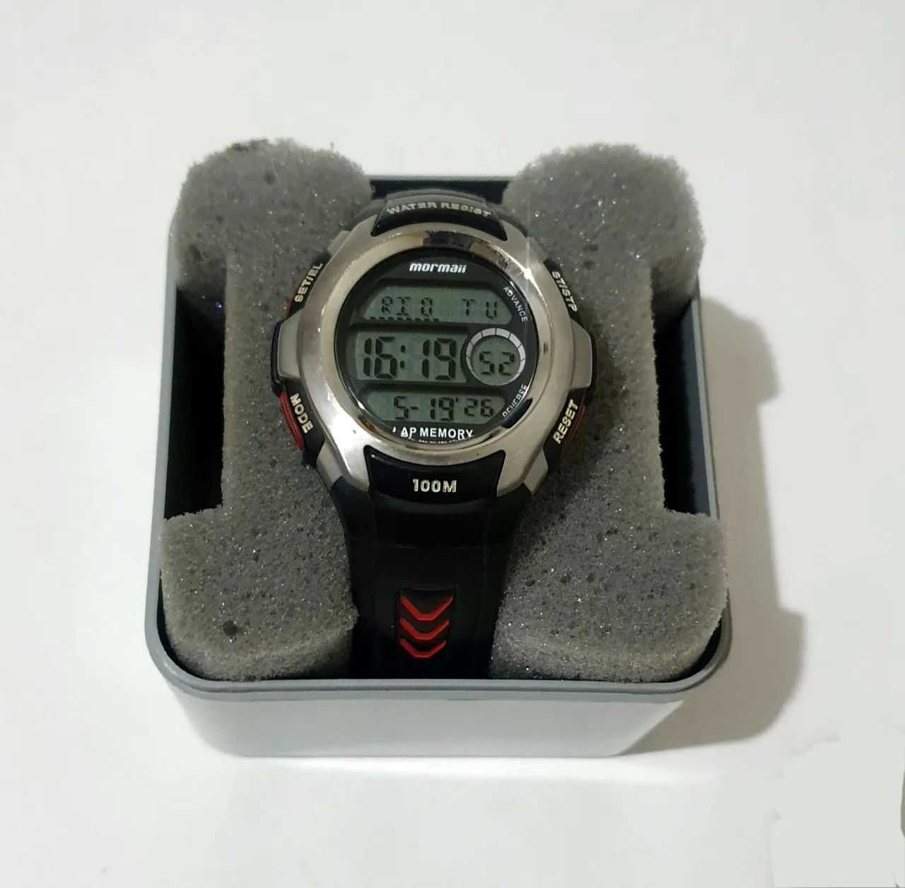 RELÓGIO MORMAII SURF ORIGINAL BY TECHNOS NA CAIXA ESTILO CITIZEN CASIO GSHOCK ZERADO LINDO - Foto 3