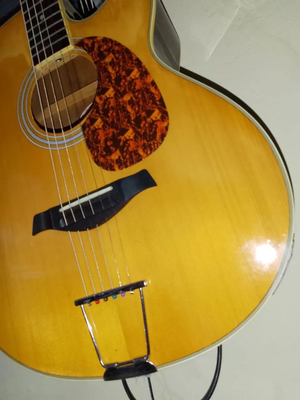 Violão elétrico Morris funcionando perfeitamente  - Foto 3