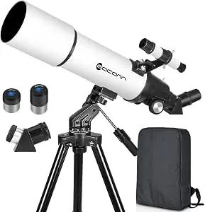  Telescópio Refrator Eaconn 80mm/600mm
