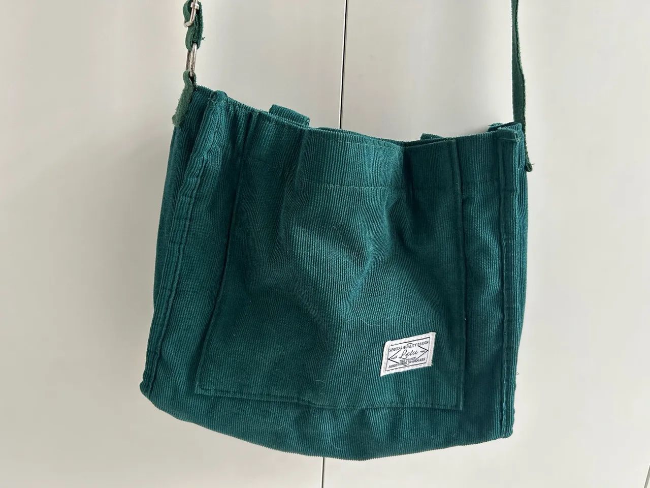 bolsa veludo verde