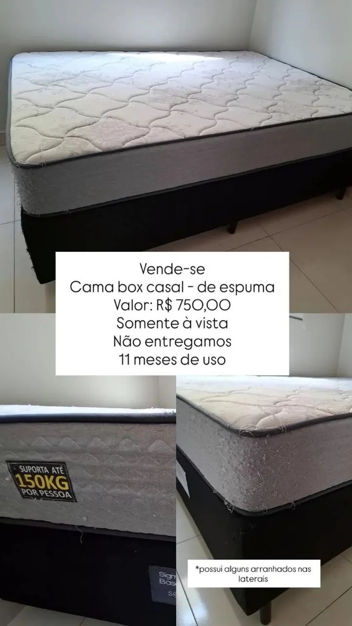 Cama box casal Espuma 