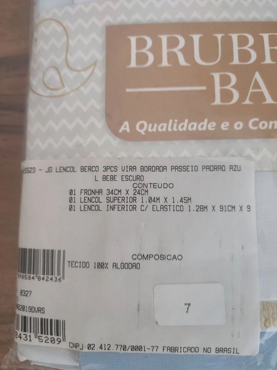 Jogo de lençol para berço bebê menino  - Foto 3