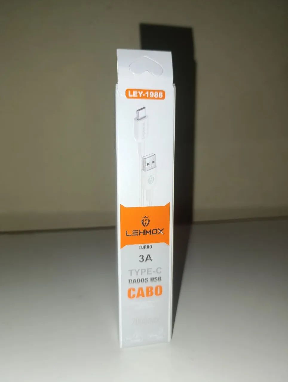 Cabo USB Tipo C Lehmox 3A Turbo - Novo - Foto 2