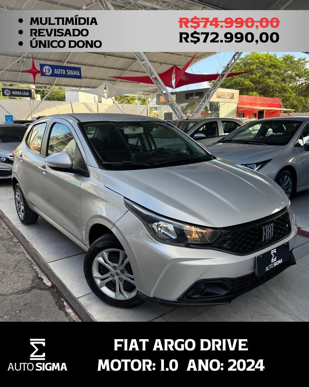 Fiat Argo Drive 1.0 6V Flex 2024