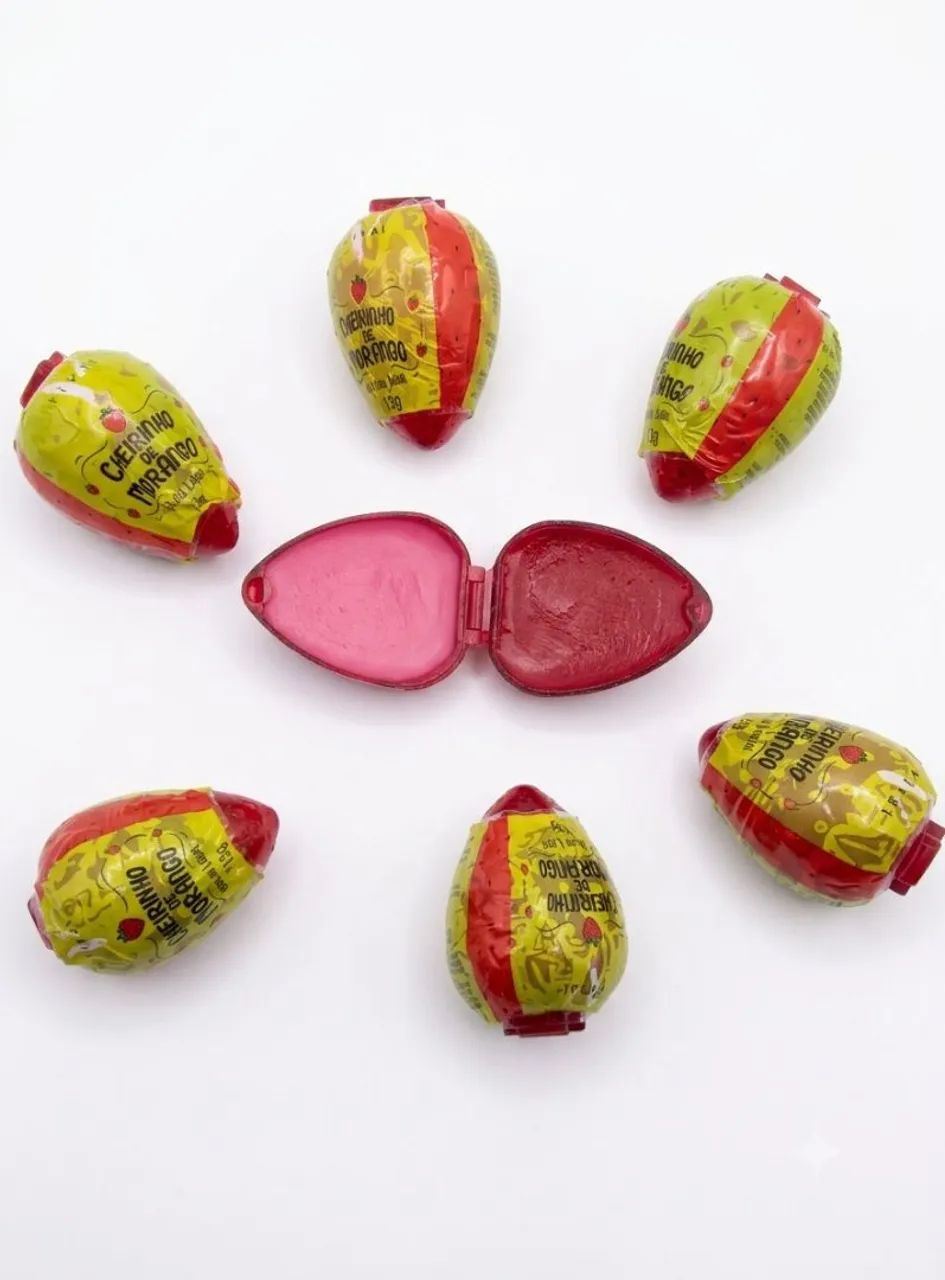 Kit 2 Lip gloss Princesa + 1 brilho labial moranguinho fofo - Foto 2