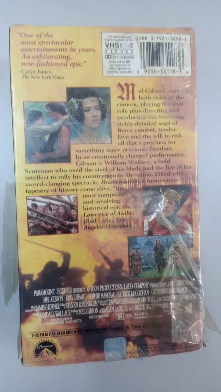 VHS Importado BraveHeart Coração valente - Foto 2