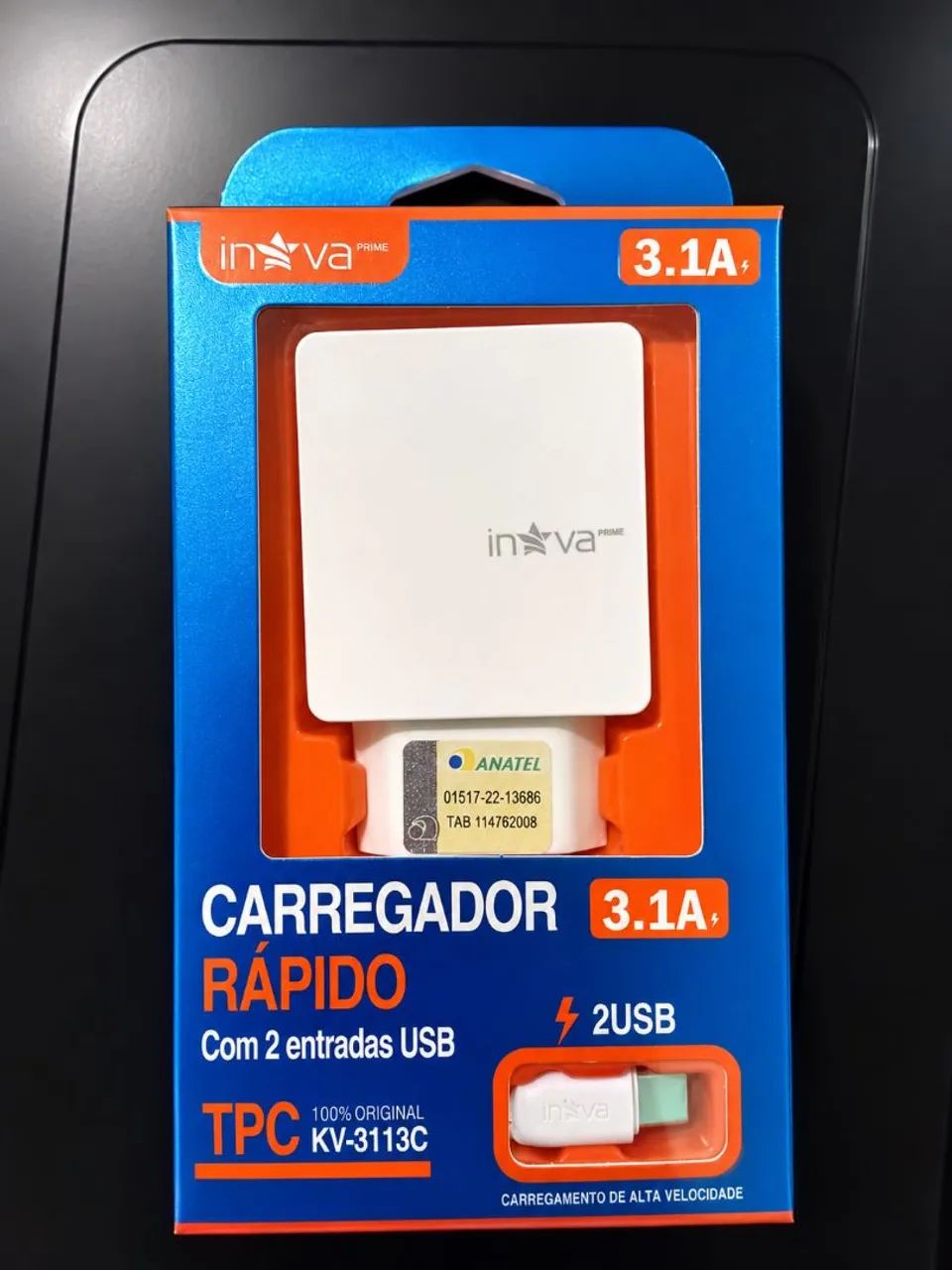 Carregador iPhone e tipo C 