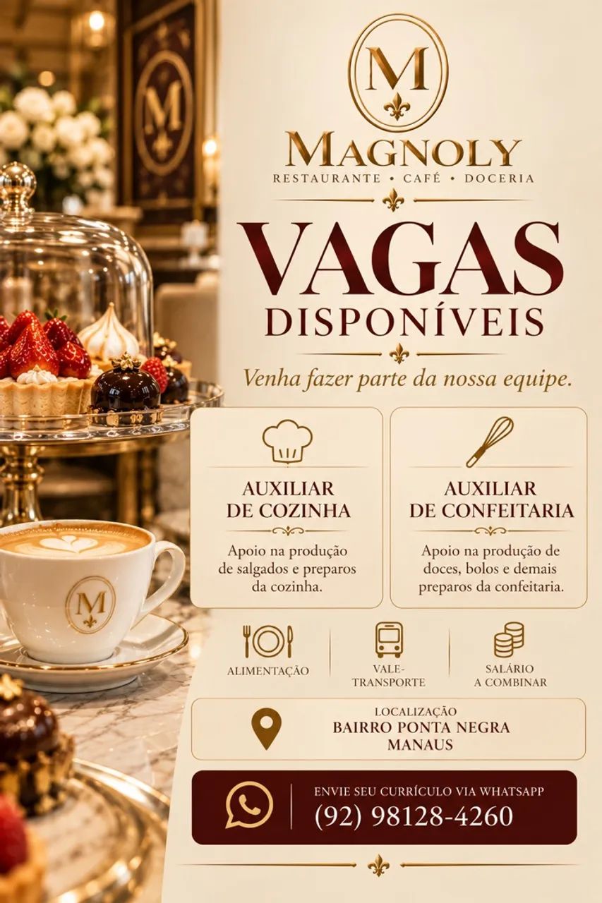 Vagas disponíveis 