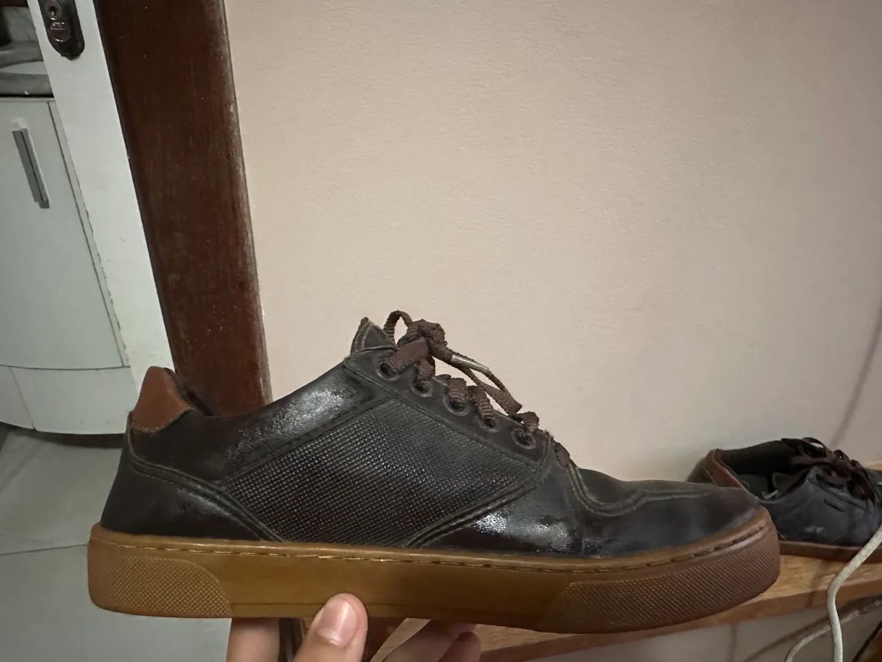 Par de sapatos polo wear 