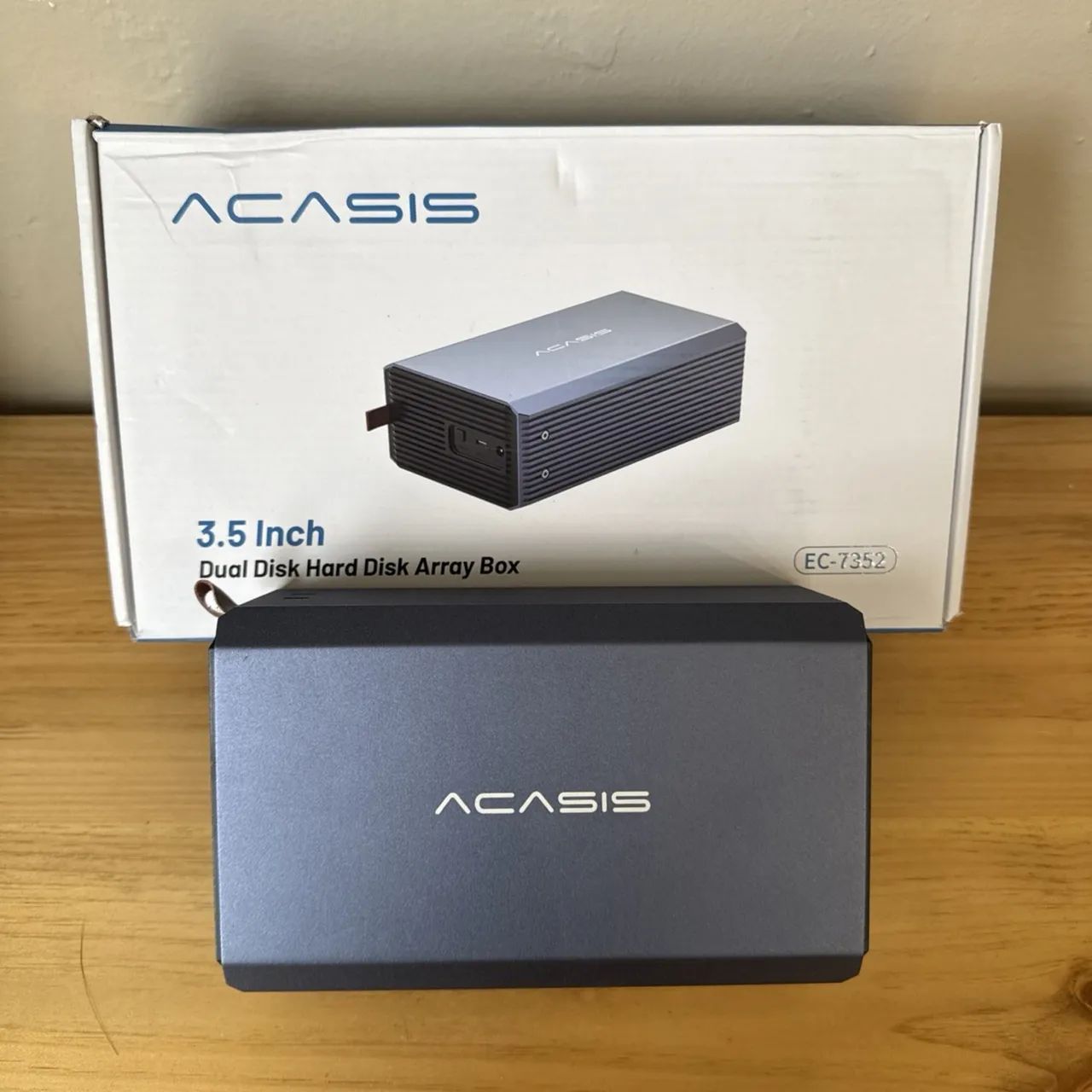 Case externo Acasis EC-7352 para 2 HDs Sata 3,5" USB-C - Foto 2