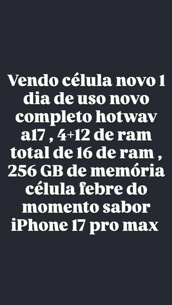 Vendo célula hotwav a17