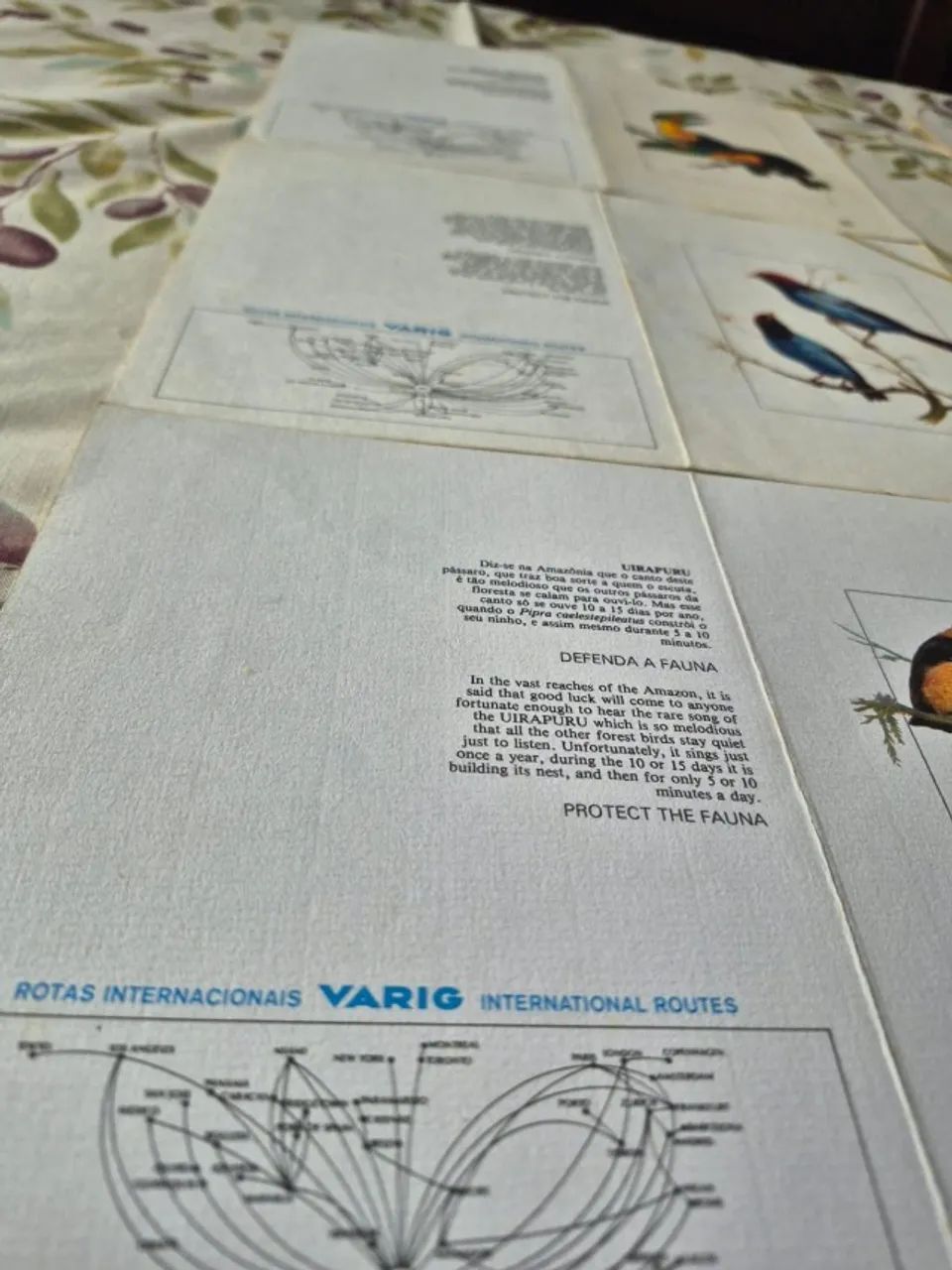 Lote 3 Menu Cardápio - Varig - Anos 80 Internacional - Foto 4