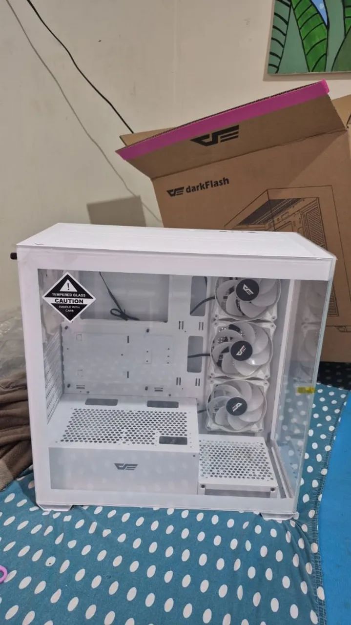 Gabinete Gamer Branco com Fans