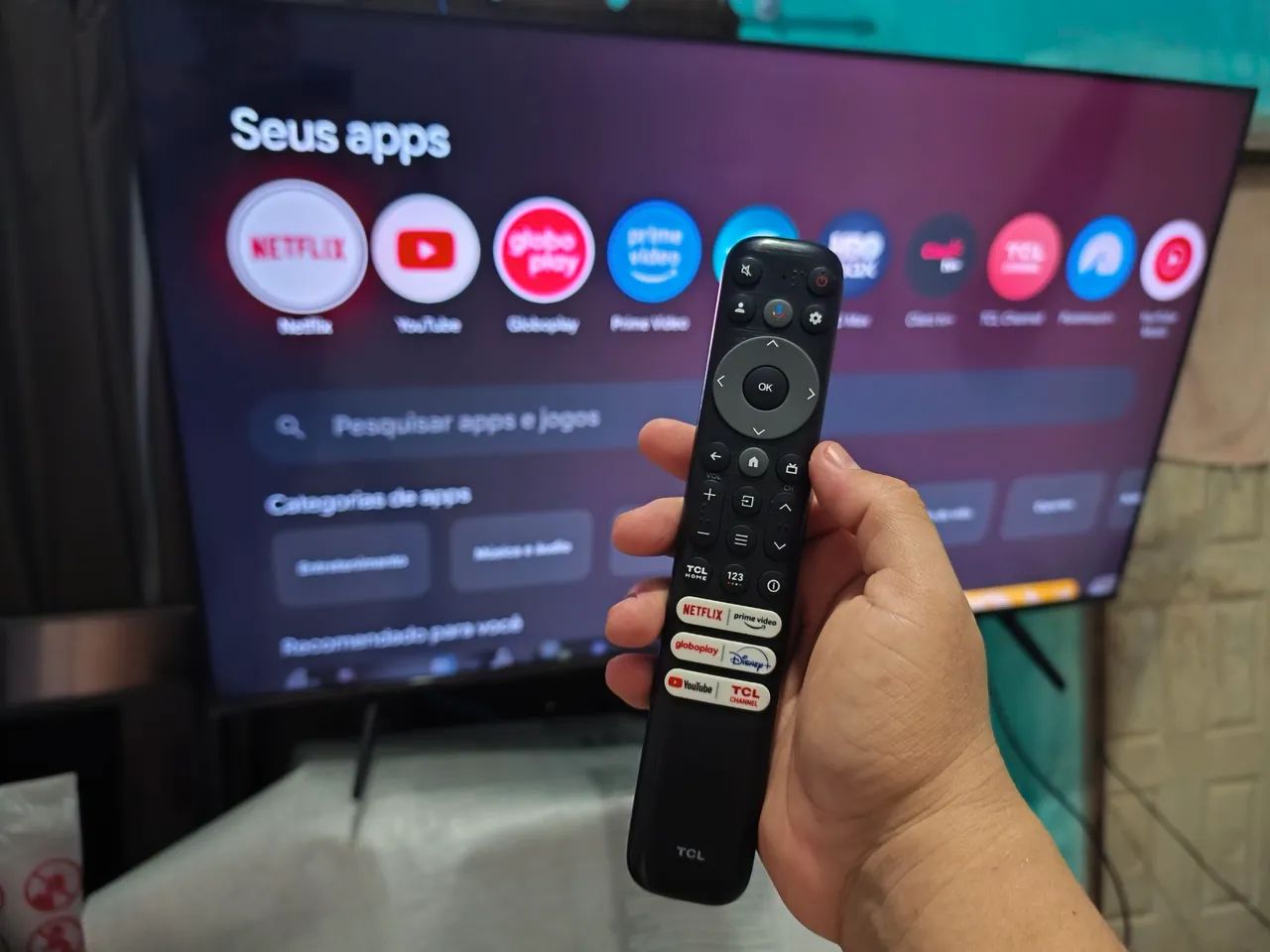 Smart tv tcl 55 polegadas 4k novinha - Foto 2