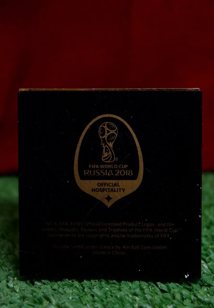  taça oficial copa do mundo banhada a ouro  - Foto 4
