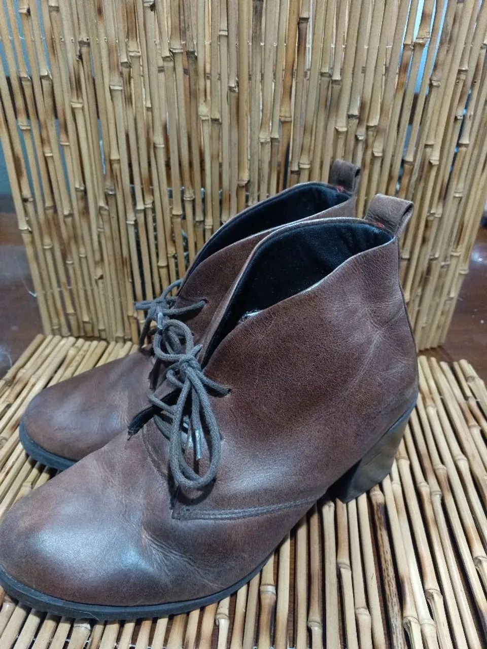 Bota de couro retrô  - Foto 2