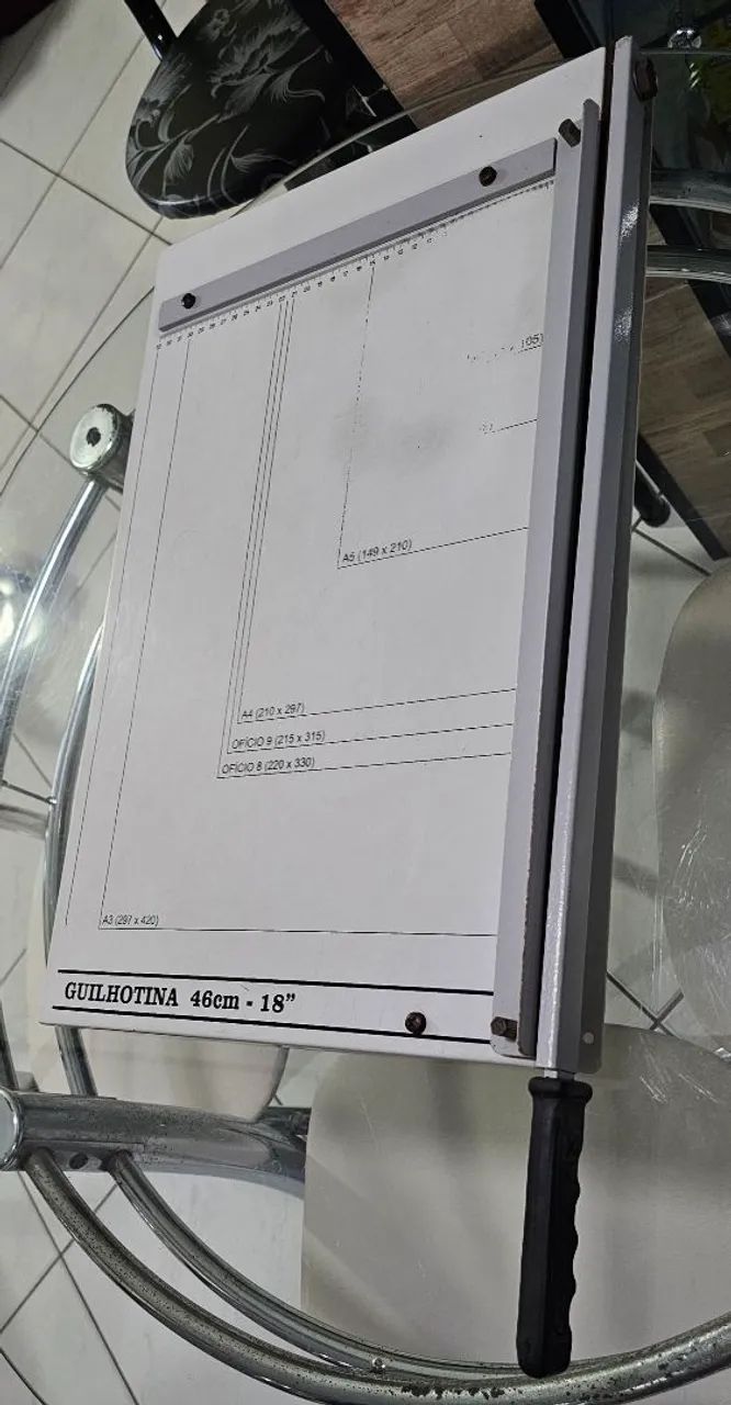 Guilhotina 46cm 18" Papel A4 A3 - Foto 3