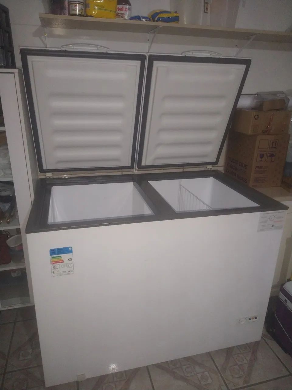 Freezer Horizontal Consul 404 litros 2 Portas Branco CHB42MB
