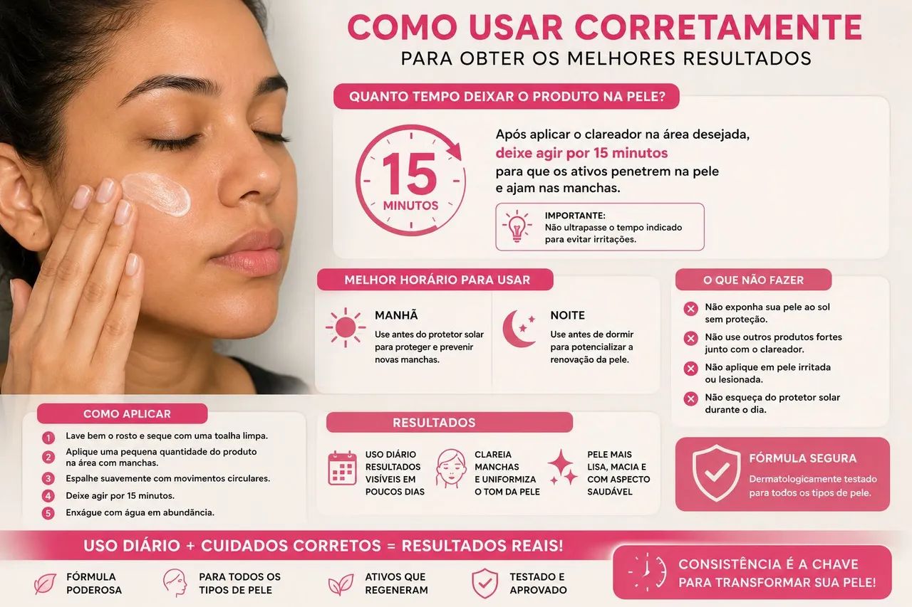 Creme para Manchas na Pele -Espinhas e Marcas - Foto 4