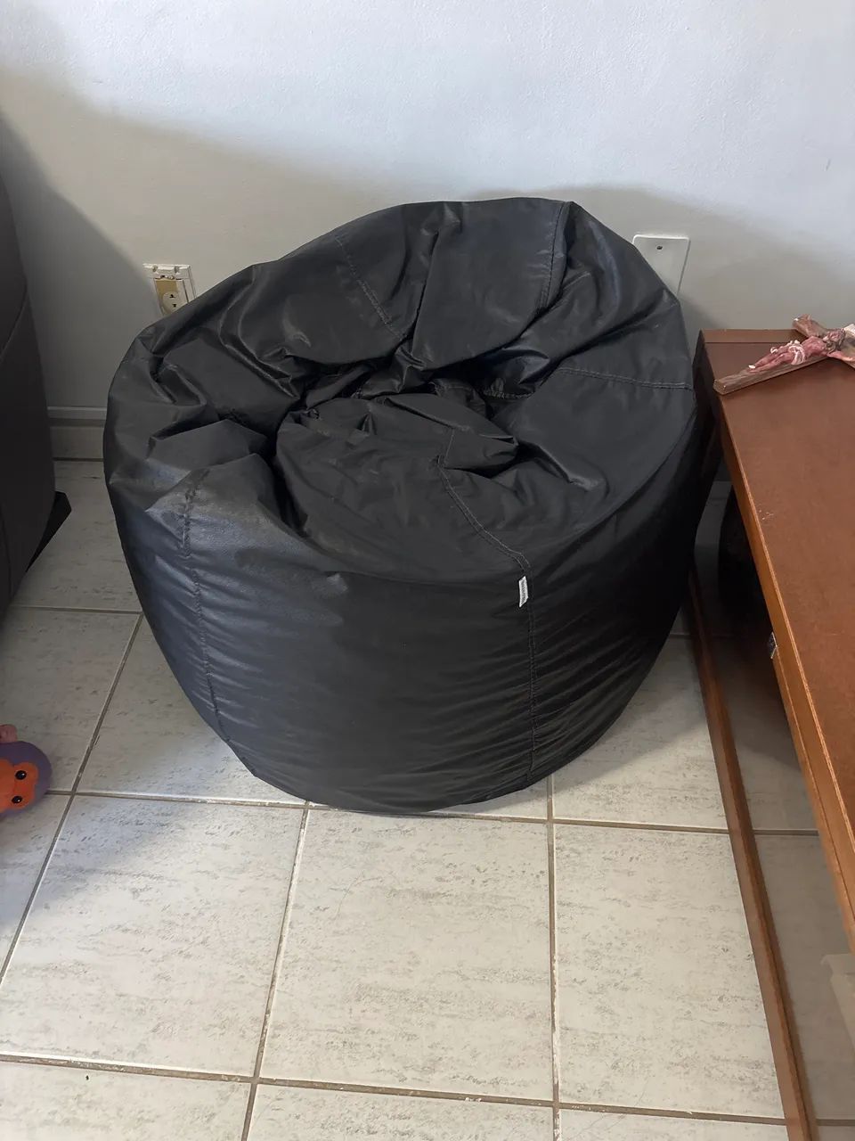 2 Puff Bag Tok&Stok Preto - Novíssimo - Foto 3