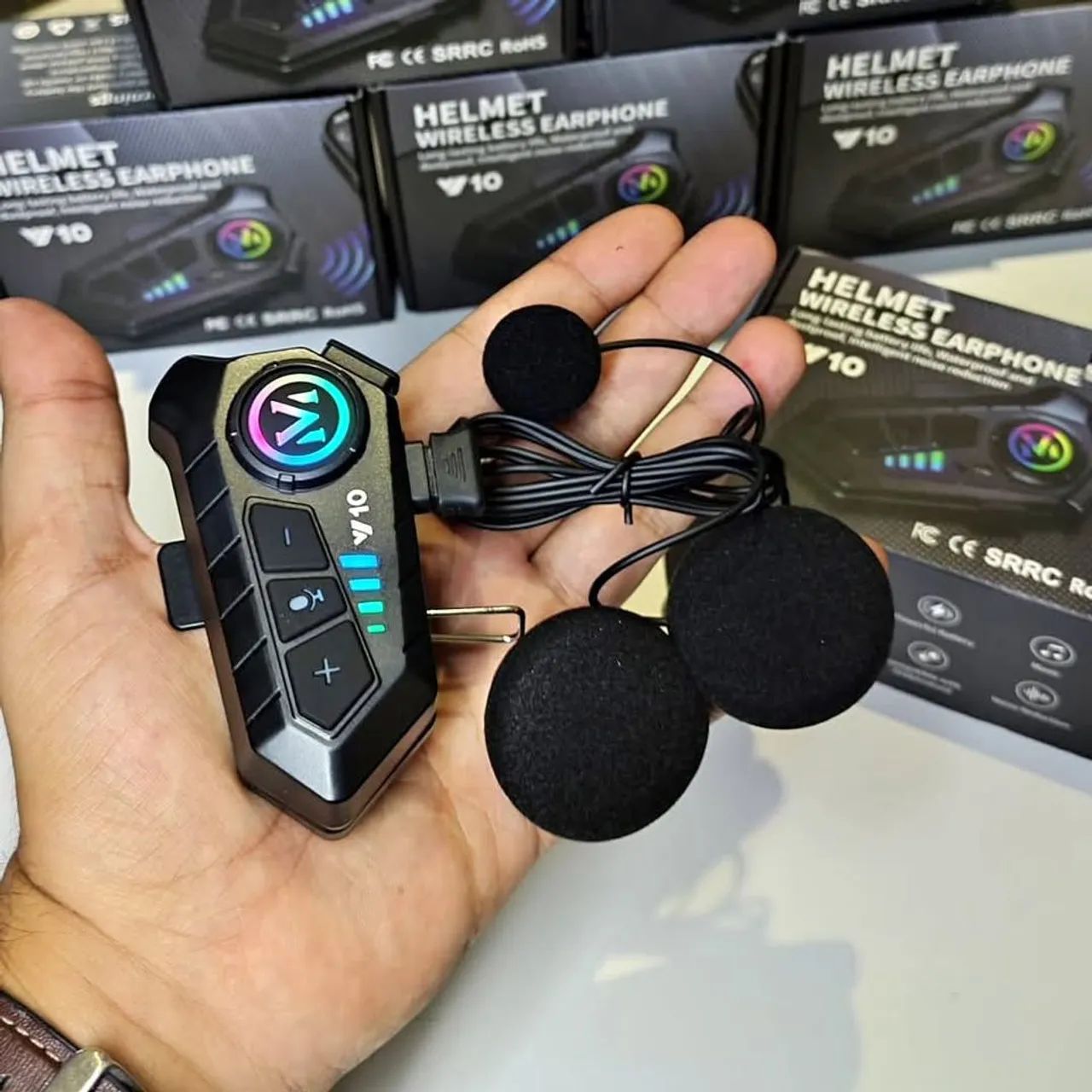 ? Fone para Capacete LEF-GT8 Bluetooth 5.4 - Foto 2