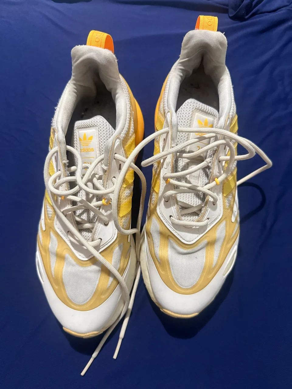 Tenis adidas zx 2k boost - branco e laranja - tam 38 - Calçados