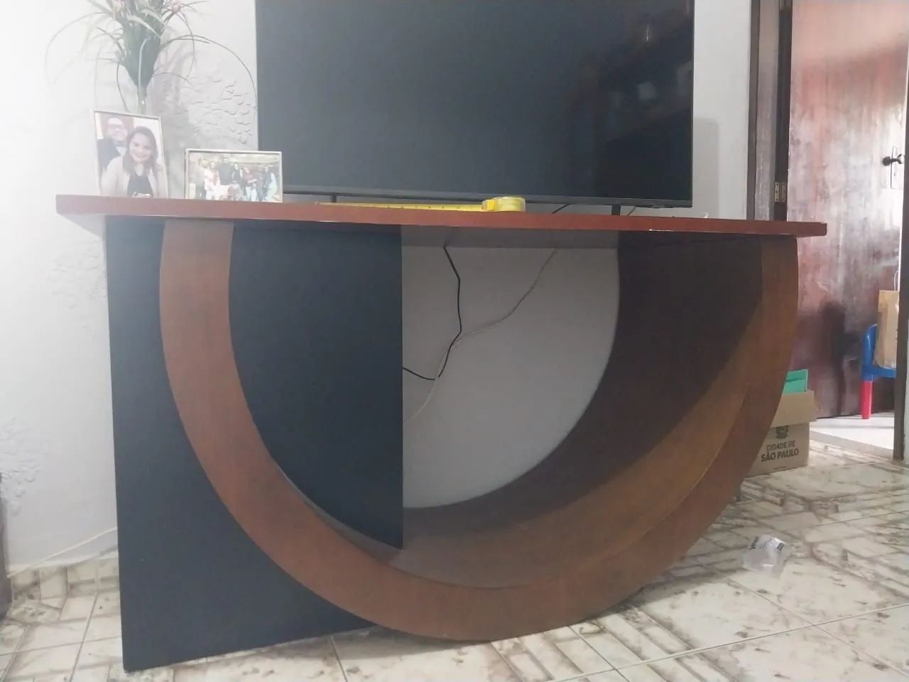 Pé de mesa em madeira  - Foto 4