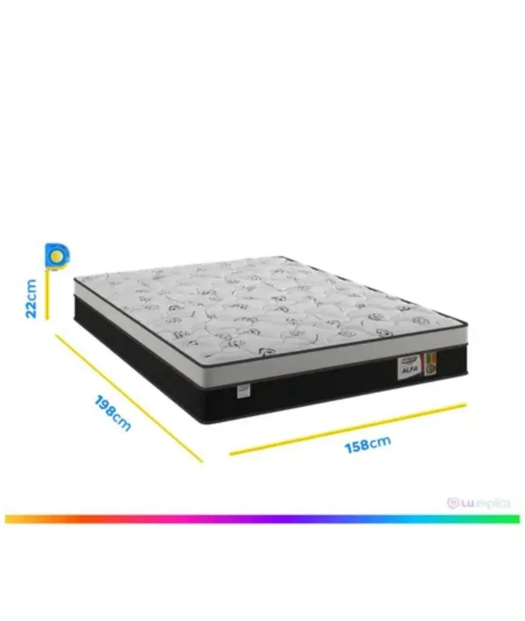 Vende-se Cama Box Queen - Molas Ensacadas.  - Foto 4