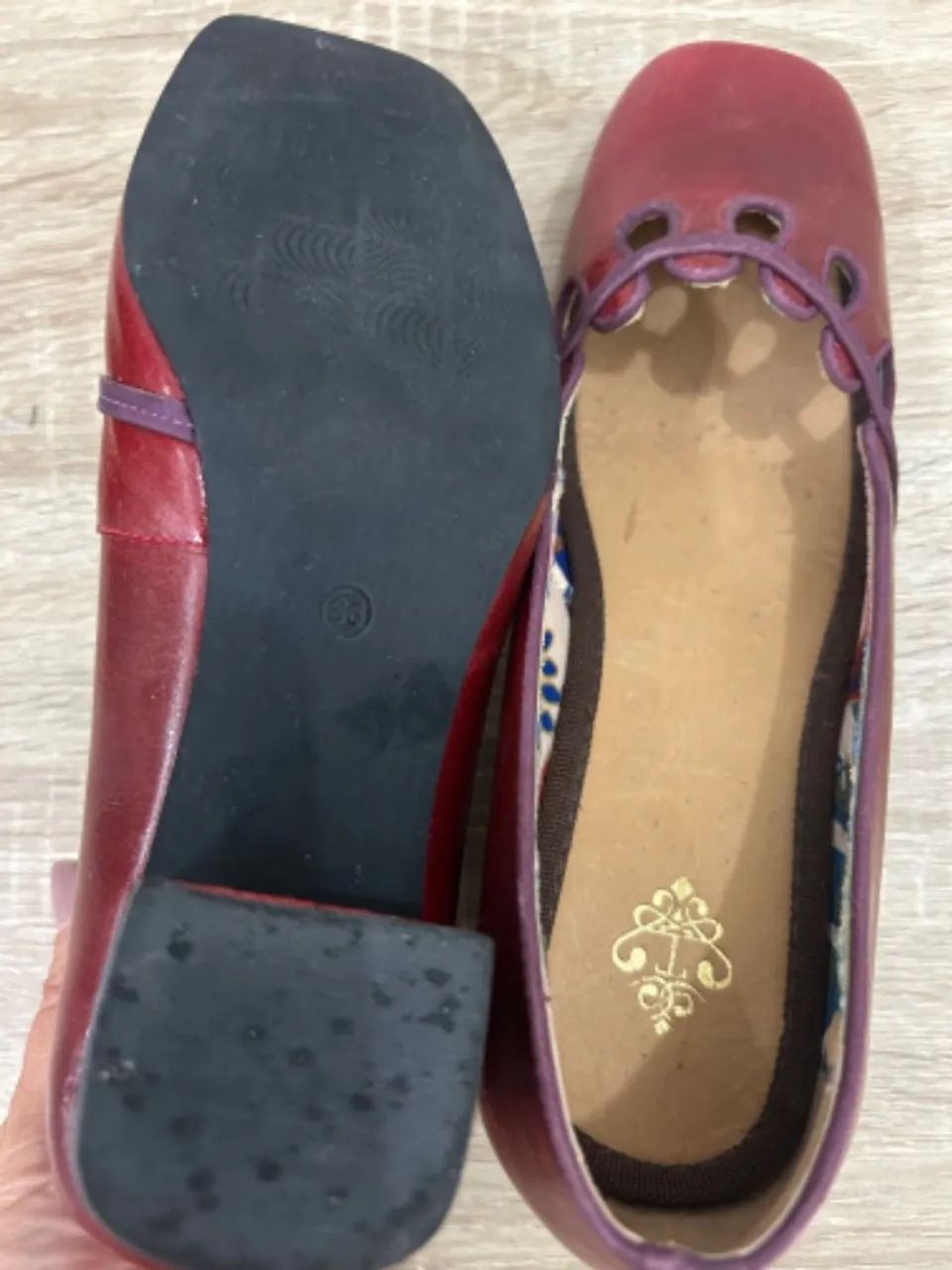Sapato vermelho 36 - Foto 4