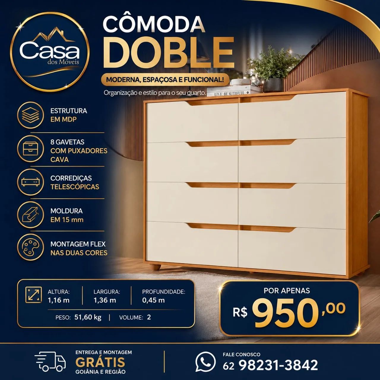 Cômoda Doble 