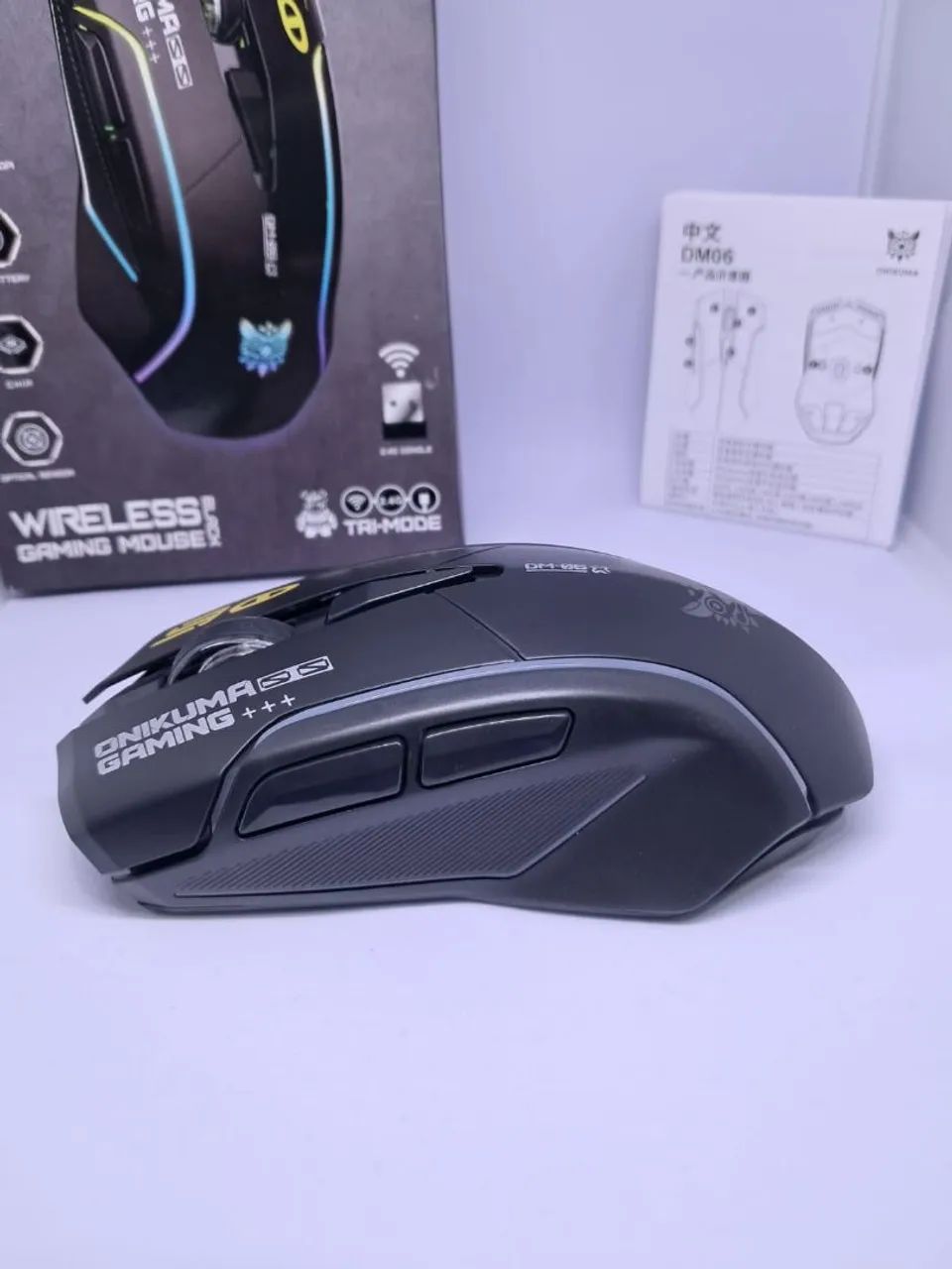 Promoção!!! Mouse Sem Fio Onikuma DM06 12800 DPI - Foto 2