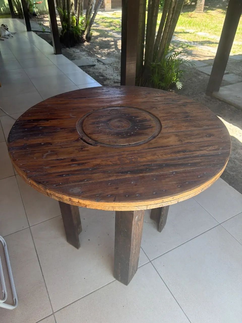 Mesa Redonda Rústica