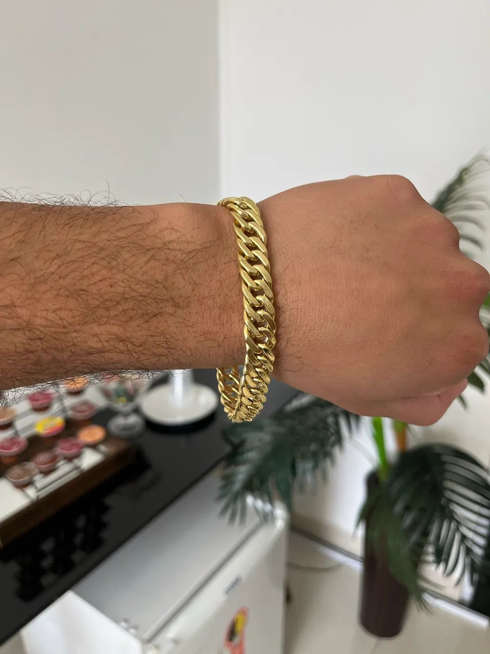 Pulseira Grossa de Ouro 18k - Foto 3
