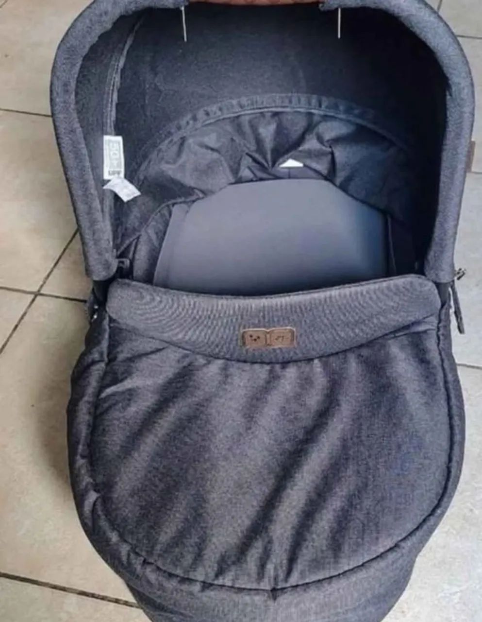 Moisés para Carrinho de bebê ABC Design cinza  - Foto 2