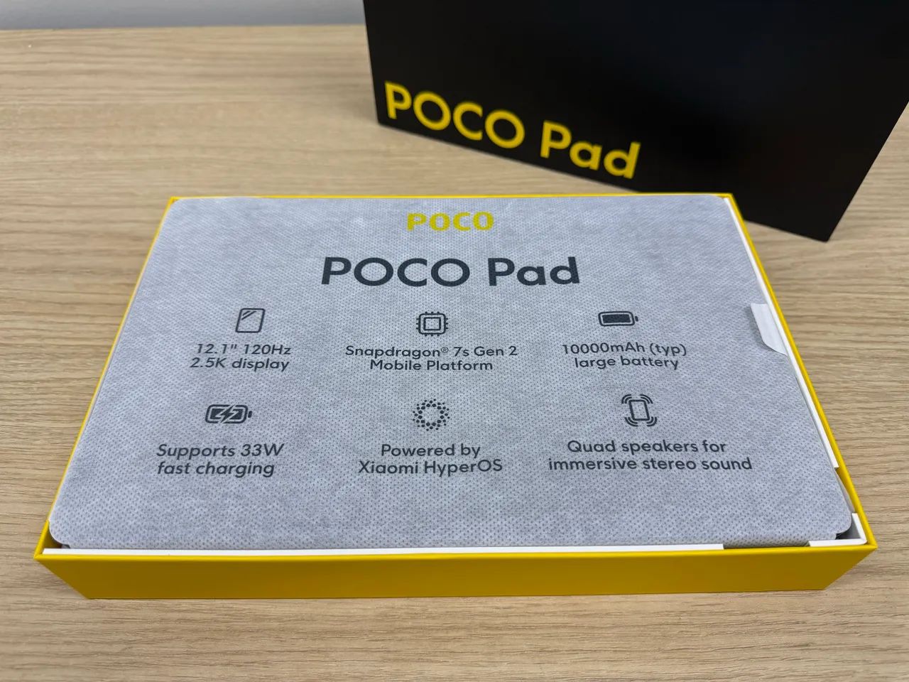 Tablet Xiaomi Poco Pad | Tela 12.8 120Hz | 8GB RAM | 256GB Completo na Caixa  - Foto 3