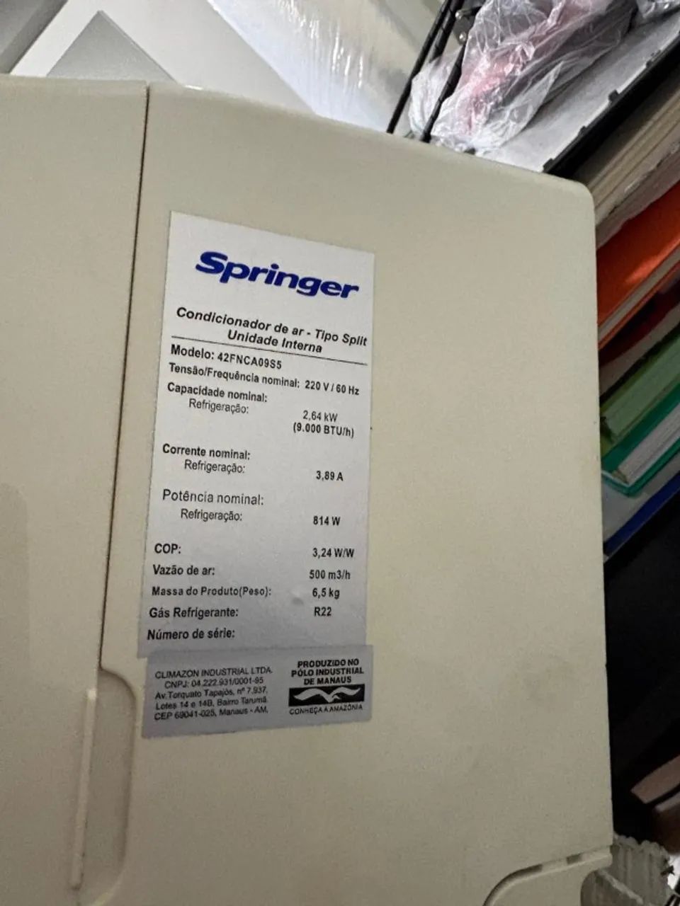 Vendo Evaporadora/unidade interna split 9000btus - Foto 3