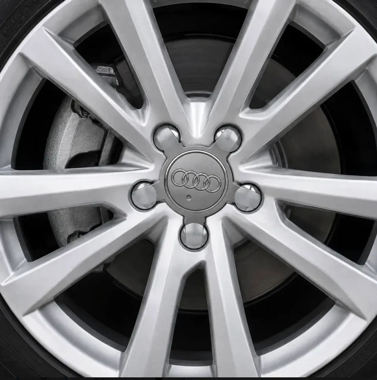 Par de calotinha da roda Audi - Foto 3