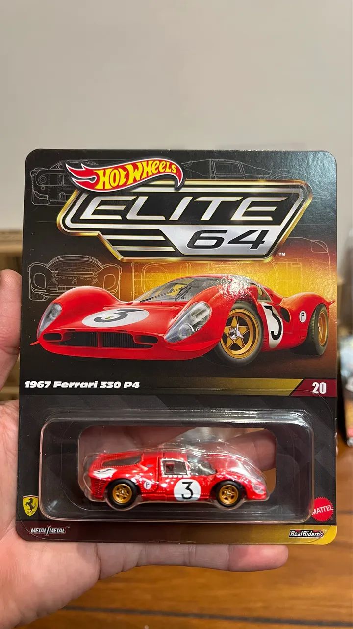 Hot Wheels Elite 64 Ferrari 330 P4 1967 - Hobbies e coleções