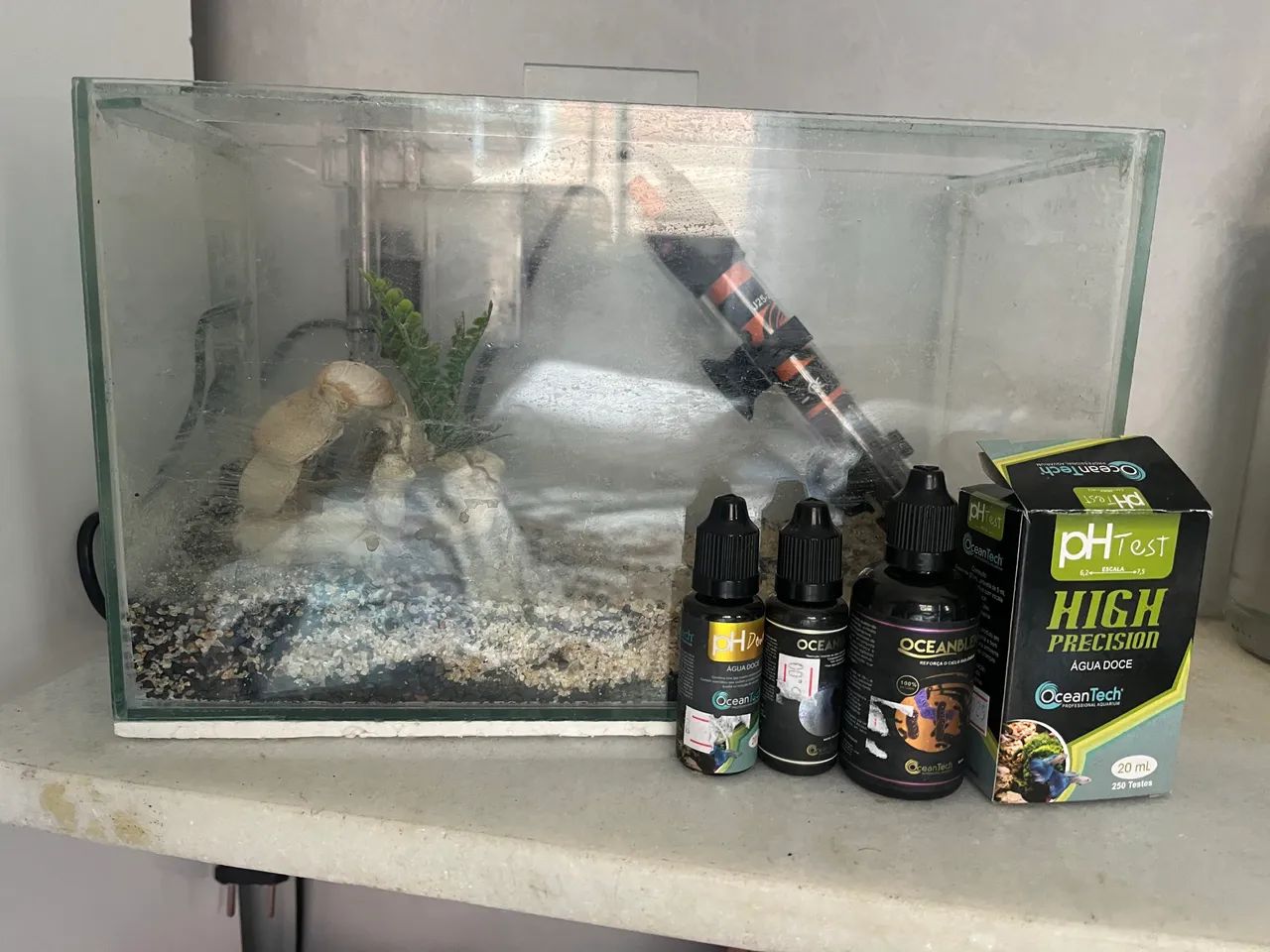 Kit Aquarismo com aquário 10L