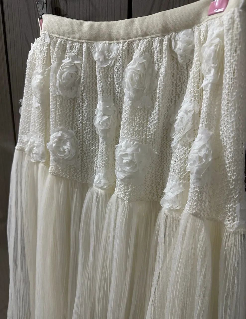 Saia mídi tule off white  - Foto 2