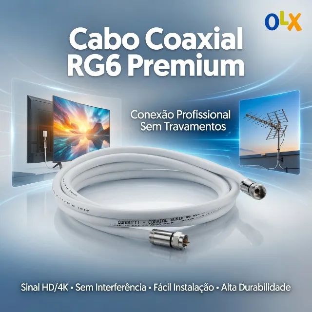 Cabo p/ Antena de TV - Profissional