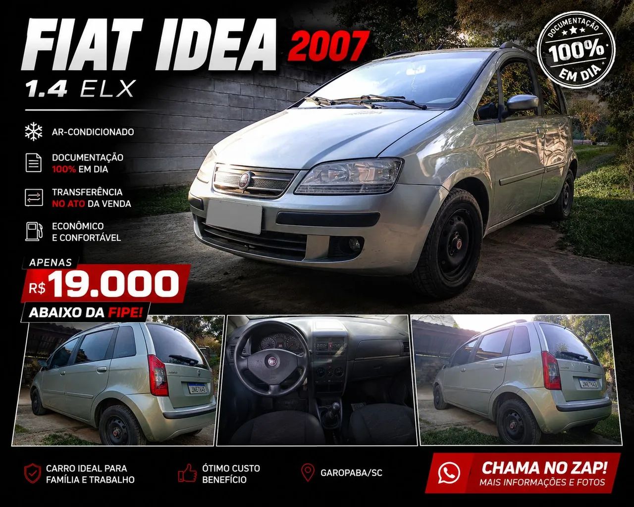 Fiat Idea ELX 1.4 MPI Fire Flex 8V 5P 2007 - Foto 2