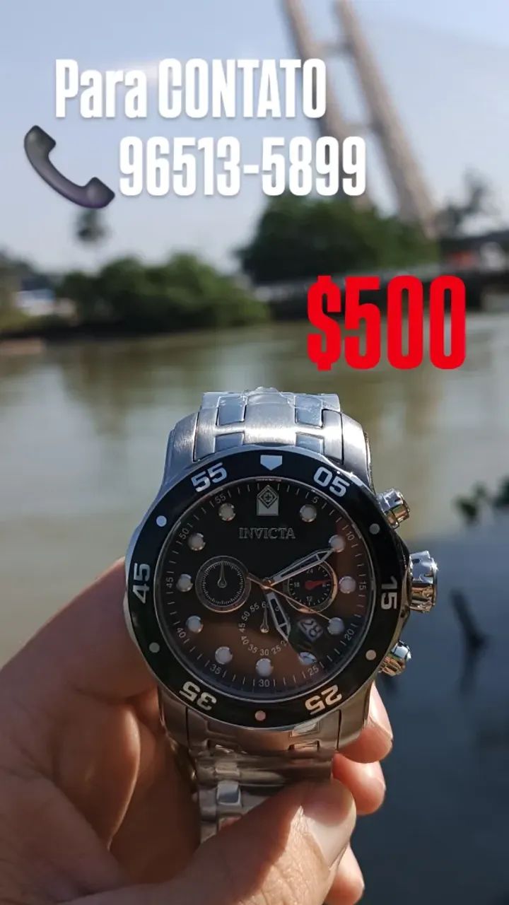 Relógio INVICTA PRO DIVER PRATA 0069 ENTREGAMOS  - Foto 2