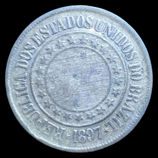 Brasil - 40 Réis 1897 - Foto 2
